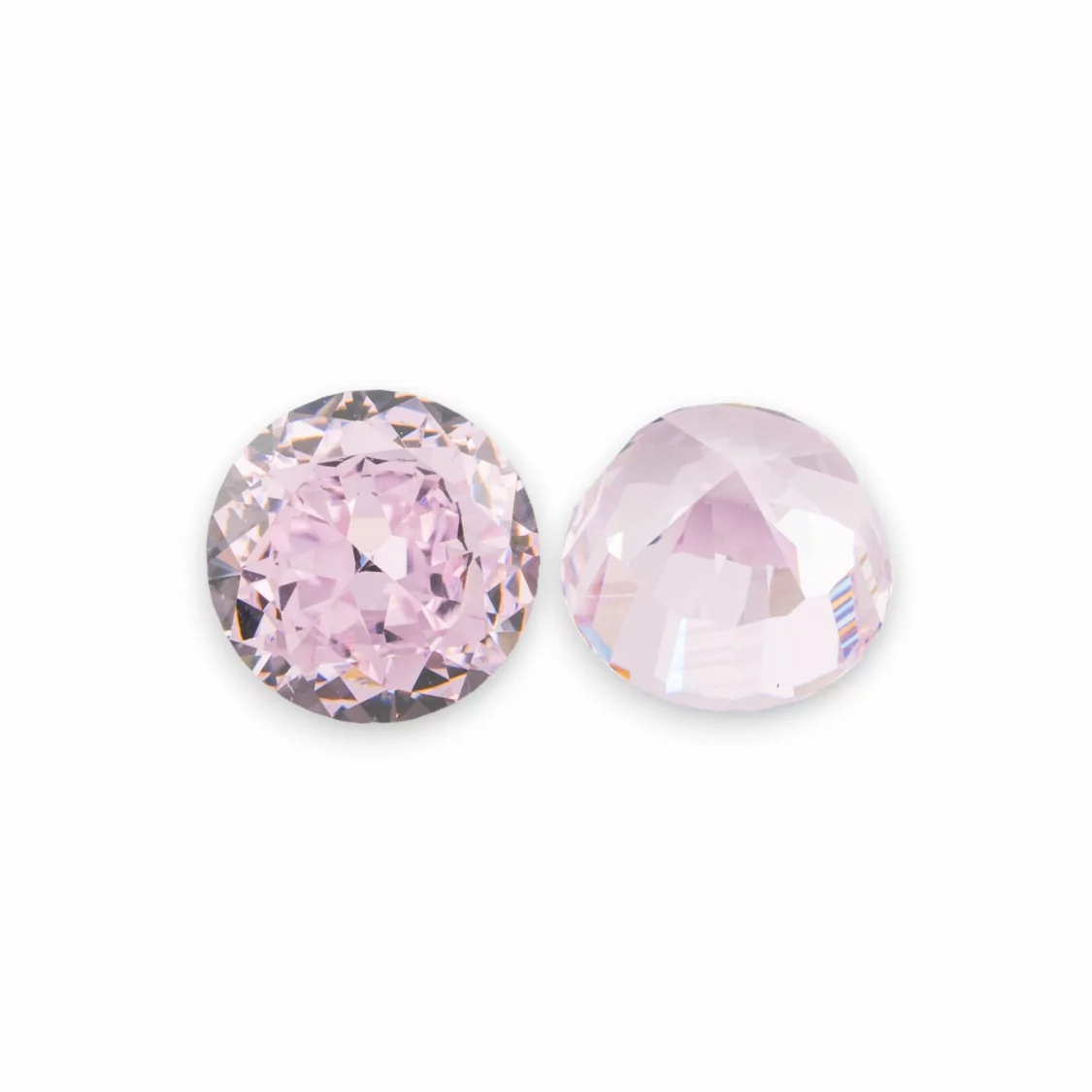 Gemma Corindone Sintetico Created Corundum Taglio Brillante 8mm 4pz L Pink-PIETRE DA CASTONE E ZIRCONI | Worldofjewel.com