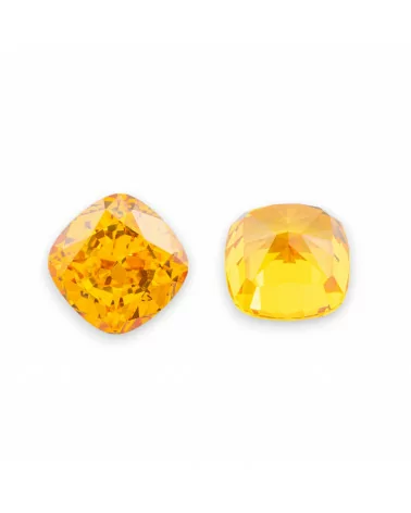 Gemma Corindone Sintetico Created Corundum Taglio Cuscino Antico 10mm 4pz Yellow Topaz-PIETRE DA CASTONE E ZIRCONI | Worldofjewel.com