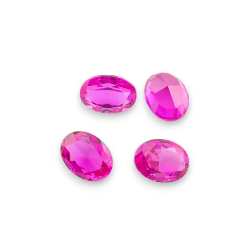 Gem Synthetic Corundum Created Corundum Oval Cut 6x8mm 4pcs Ruby