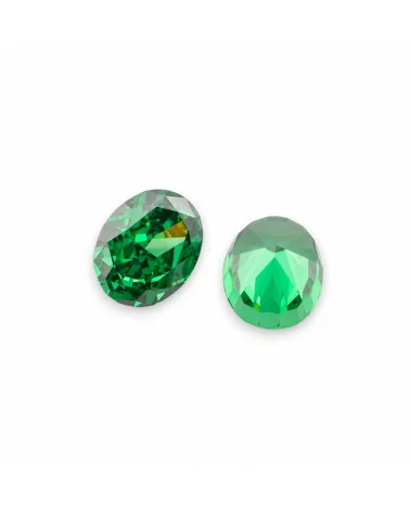 Gemma Corindone Sintetico Created Corundum Taglio Ovale 8x10mm 2pz Emerald-PIETRE DA CASTONE E ZIRCONI | Worldofjewel.com