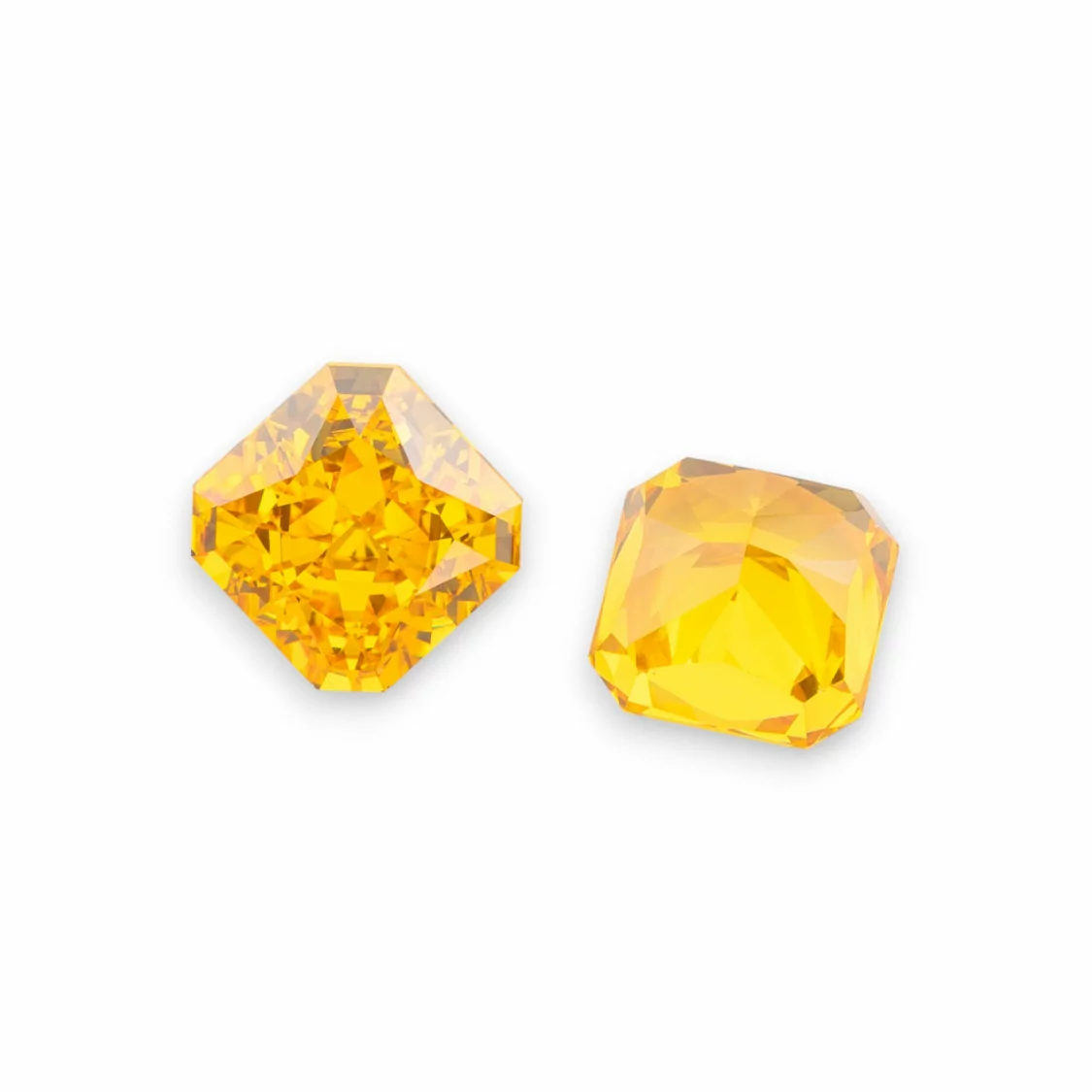 Gemma Corindone Sintetico Created Corundum Taglio Quadrato 10mm 4pz Yellow Topaz-PIETRE DA CASTONE E ZIRCONI | Worldofjewel.com