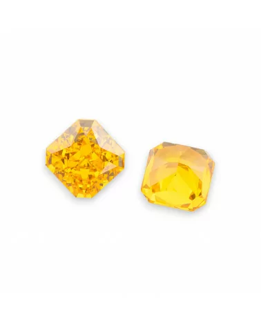 Gemma Corindone Sintetico Created Corundum Taglio Quadrato 10mm 4pz Yellow Topaz-PIETRE DA CASTONE E ZIRCONI | Worldofjewel.com