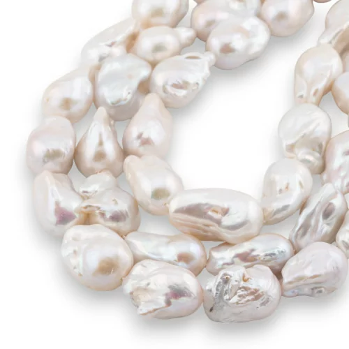 Baroque Teardrop River Pearls (NBQ) 110-120gr Λευκό