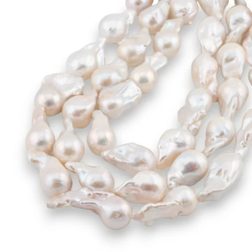 Baroque Teardrop River Pearls (NBQ) 70-75gr Λευκό