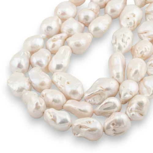 Baroque Teardrop River Pearls (NLQ) 110-120gr Λευκό