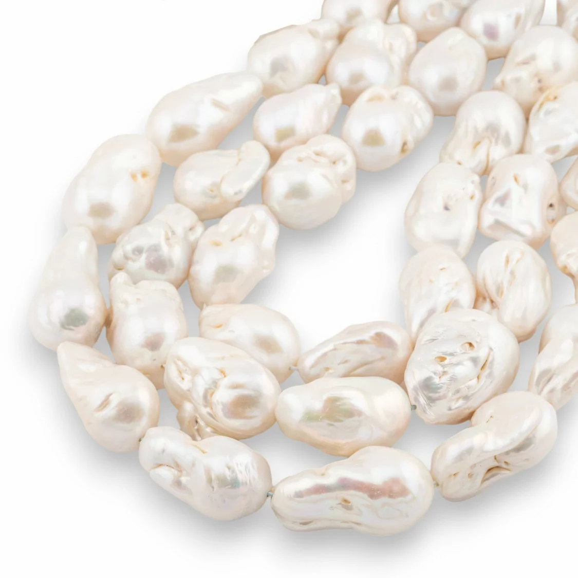 Perle Di Fiume Barocche A Goccia (NWE) 110-120gr Bianco-PERLE BAROCCHE | Worldofjewel.com