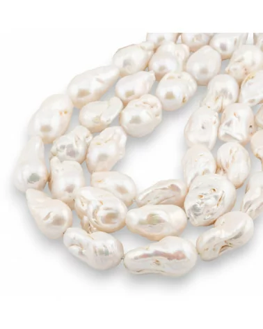 Perle Di Fiume Barocche A Goccia (NWE) 110-120gr Bianco-PERLE BAROCCHE | Worldofjewel.com