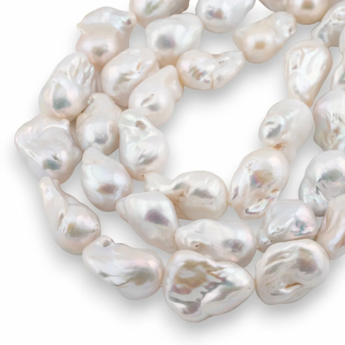 Perle Di Fiume Barocche A Goccia (YNT) 110-120gr Bianco-PERLE BAROCCHE | Worldofjewel.com