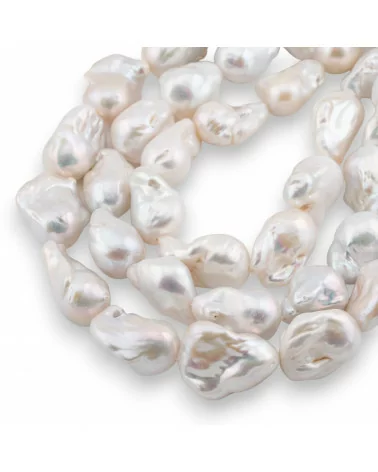 Perle Di Fiume Barocche A Goccia (YNT) 110-120gr Bianco-PERLE BAROCCHE | Worldofjewel.com