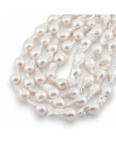 Perle Di Fiume Barocche A Goccia (YWP) 50-55gr Bianco-PERLE BAROCCHE | Worldofjewel.com