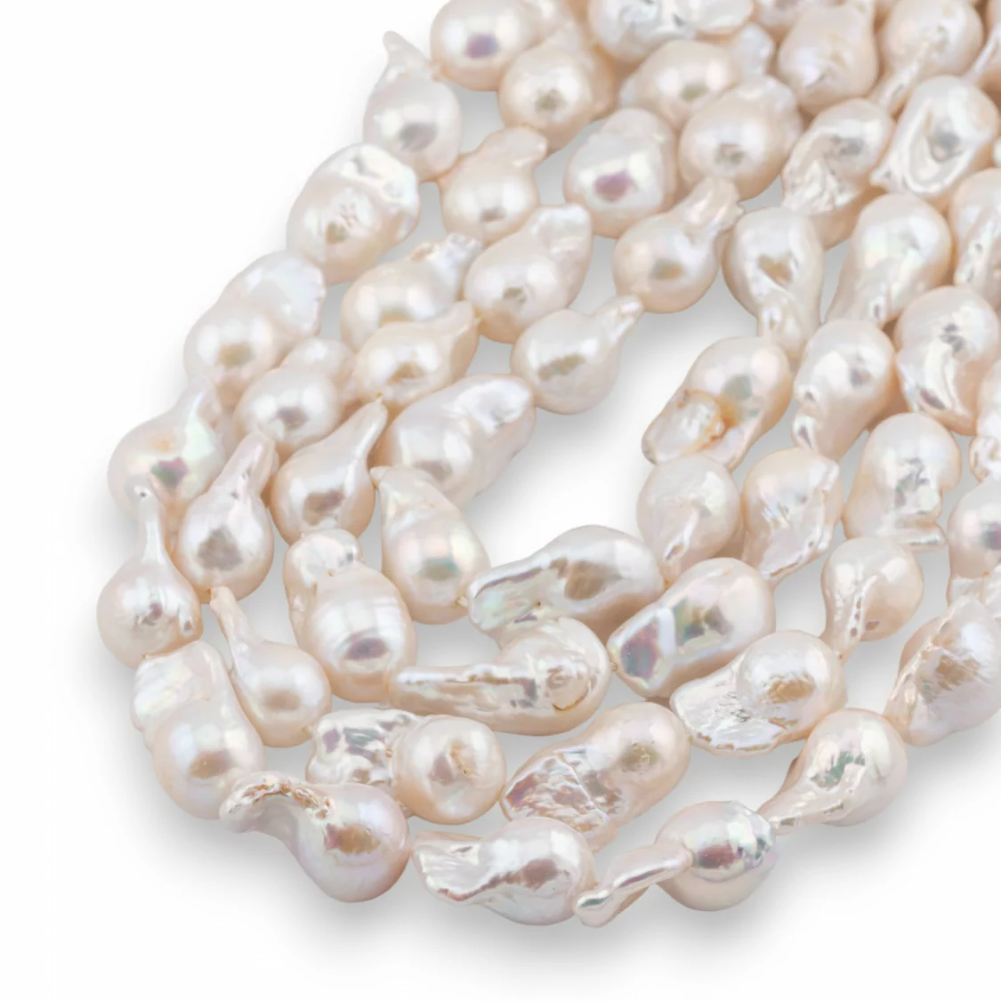 Perle Di Fiume Barocche A Goccia (YWP) 55-60gr Bianco-PERLE BAROCCHE | Worldofjewel.com