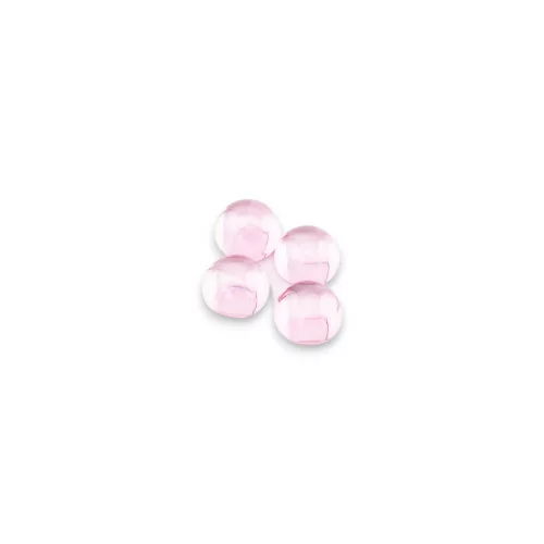 Cabuchon Circonita Redondo Liso 10mm 4ud Rosa