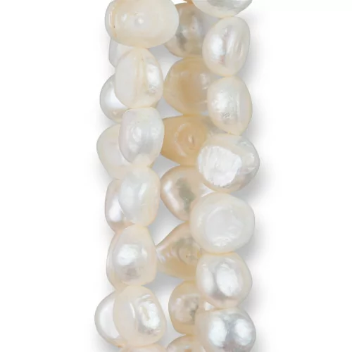 Irregular River Pearls 12+mm White