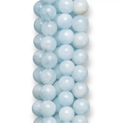 Aquamarine Milk Round Smooth (PYW) 7mm