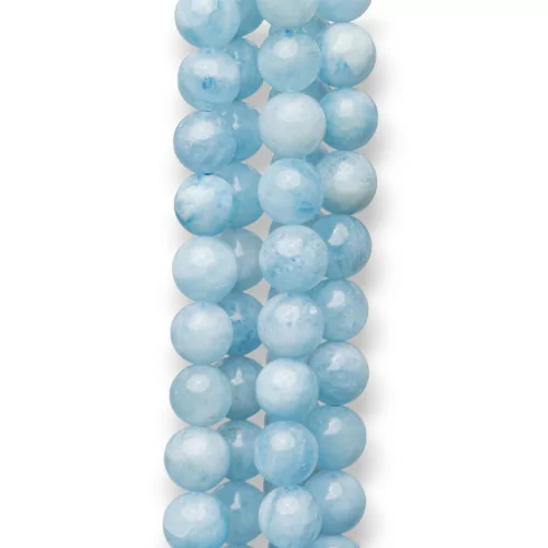 Aquamarine Milk Round Smooth (ZSM) 7mm