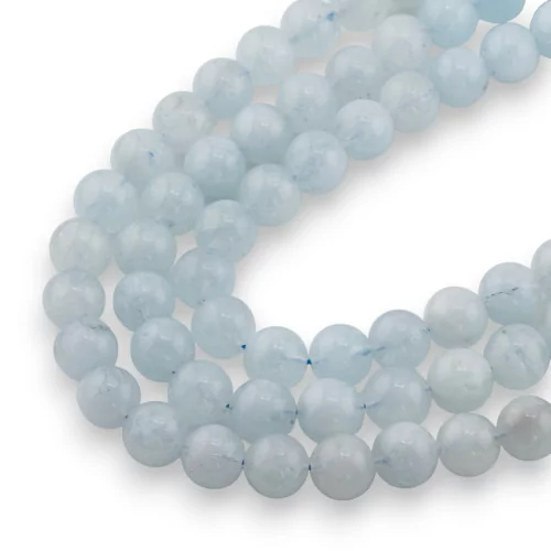 Aquamarine Milk Round Smooth (GSB) 11mm