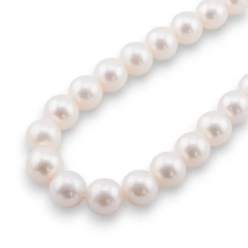 Premium Round River Pearls 13,0-14,0mm AAAAA Λευκό