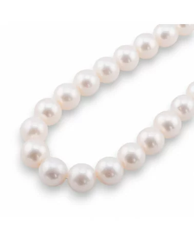 Perle Di Fiume Tondo Premium 13,0-14,0mm AAAAA Bianco-TONDO | Worldofjewel.com