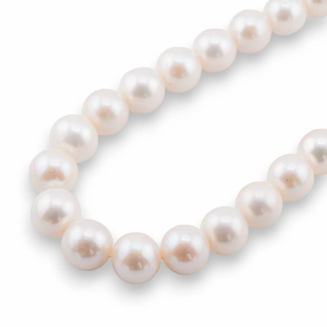 Perle Di Fiume Tondo Premium 13,0-14,5mm AAAAA Bianco-TONDO | Worldofjewel.com