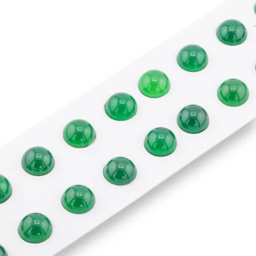 Cuentas de cabujón de ágata verde redondas lisas 12 mm 20 piezas