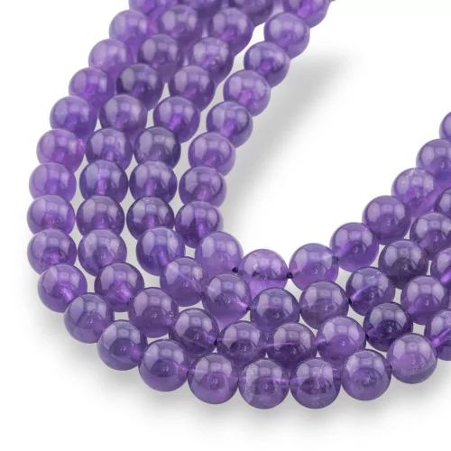 Smooth Round Amethyst 08mm First Choice Intense