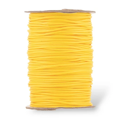 Cordon Coton Ciré 1,5mm 80 Mètres Jaune