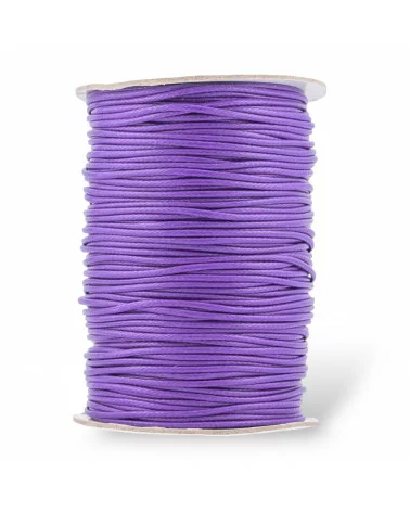 Cordone Cordoncino In Cotone Cerato 1,5mm 80 Metri Viola-CORDONCINO CERATO | Worldofjewel.com