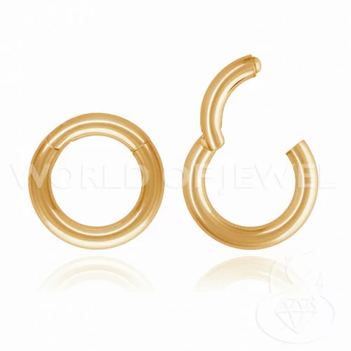 Chiusura Di Argento 925 Gancio A Ciambella Con Chiusura Invisibile 16mm 2pz Oro Rosa-CHIUSURE DI ARGENTO | Worldofjewel.com