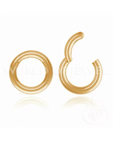 Chiusura Di Argento 925 Gancio A Ciambella Con Chiusura Invisibile 20mm 2pz Oro Rosa-CHIUSURE DI ARGENTO | Worldofjewel.com