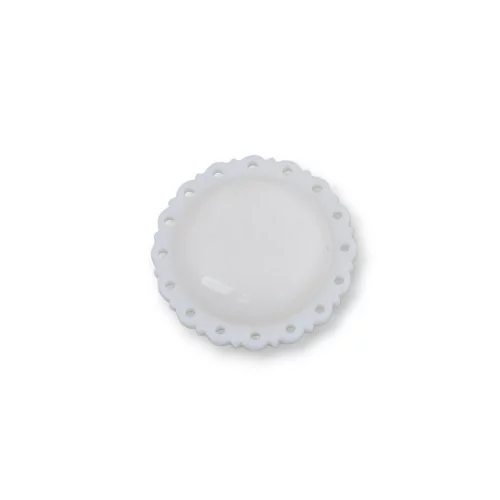 Round Bone Component Perforated 20mm 2pcs