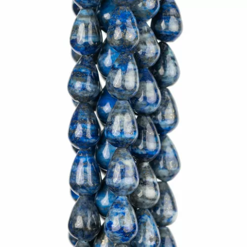 Lapislazzuli Blu Grezzo Gocce Briolette Lisce 9x12mm-LAPISLAZZULI BLU GREZZO | Worldofjewel.com