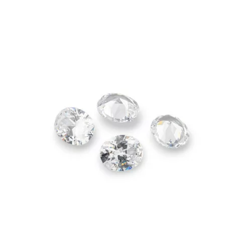 Cubic Zirconia Gem Οβάλ Ζιργκόν 10x12mm 4τμχ