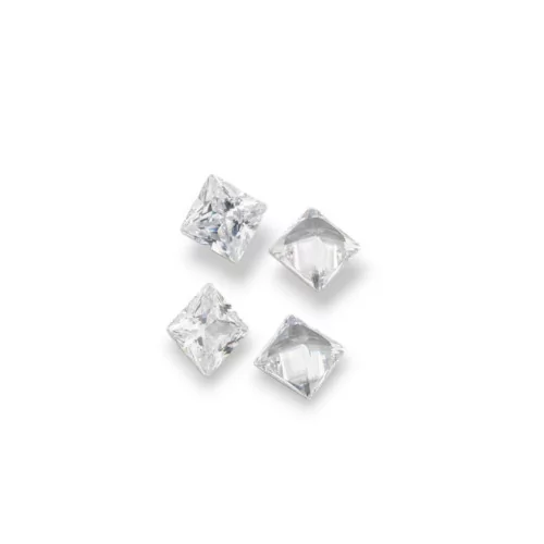 Zircone Cubique Pierre Précieuse Coupe Carrée Zircon 8x8mm 8pcs