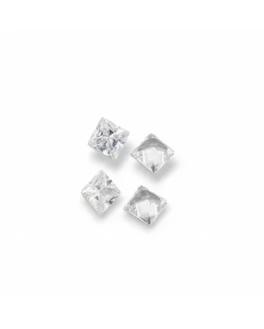 Gemma Cubic Zirconia Zircone Taglio Quadrato 8x8mm 8pz-PIETRE DA CASTONE E ZIRCONI | Worldofjewel.com