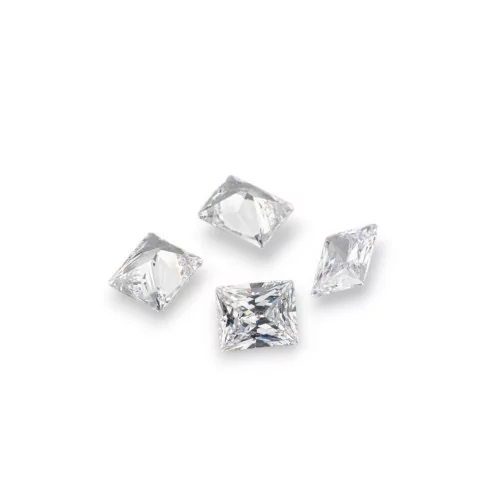 Cubic Zirconia Gem Rectangle Cut Zircon 10x12mm 4τμχ