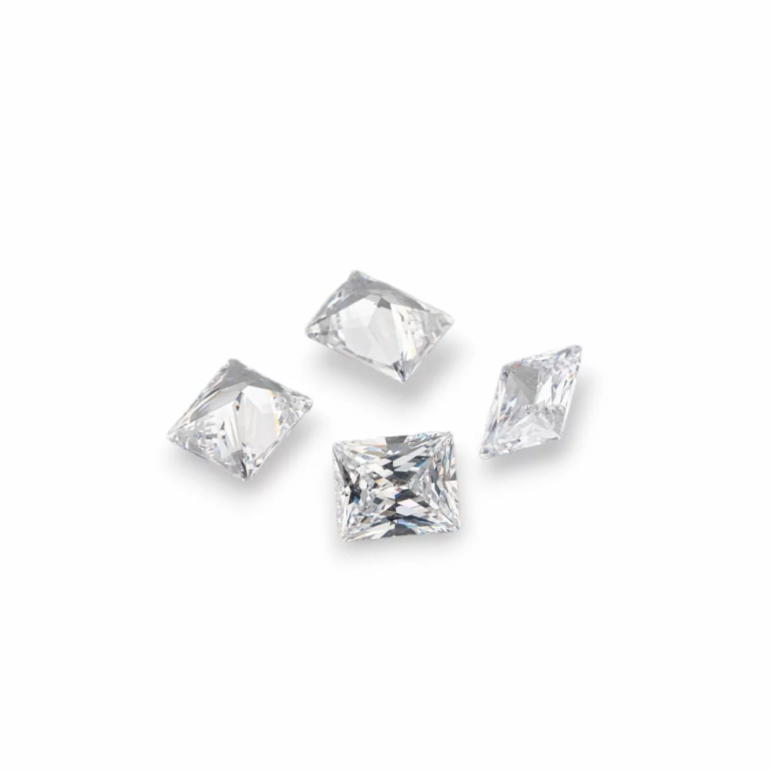 Gemma Cubic Zirconia Zircone Taglio Rettangolo 10x12mm 4pz-PIETRE DA CASTONE E ZIRCONI | Worldofjewel.com