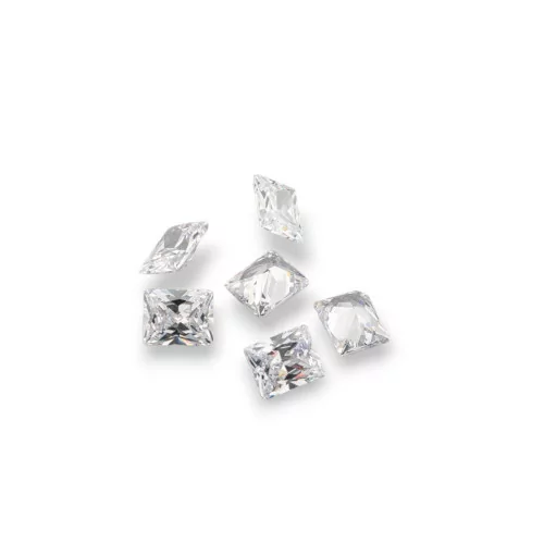 Cubic Zirconia Gem Ορθογώνιο Cut Zircon 6x8mm 8τμχ