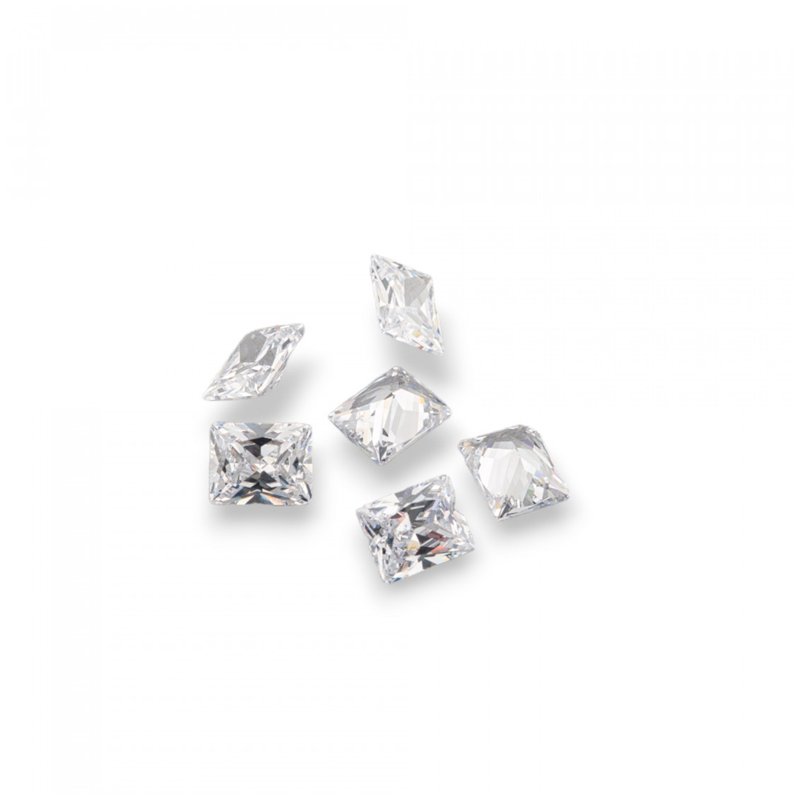 Gemma Cubic Zirconia Zircone Taglio Rettangolo 6x8mm 8pz-PIETRE DA CASTONE E ZIRCONI | Worldofjewel.com