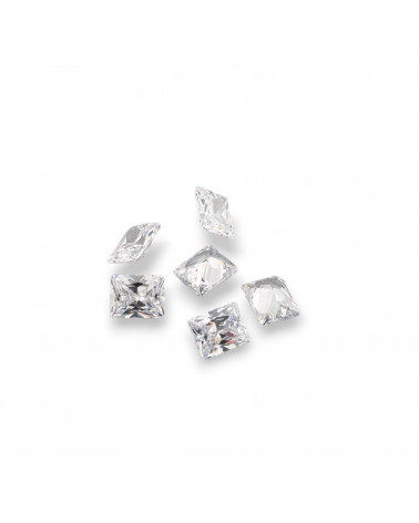 Gemma Cubic Zirconia Zircone Taglio Rettangolo 6x8mm 8pz-PIETRE DA CASTONE E ZIRCONI | Worldofjewel.com