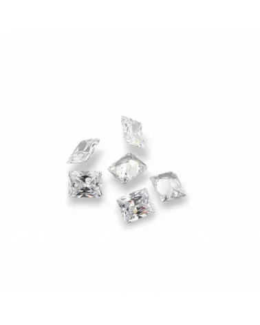 Gemma Cubic Zirconia Zircone Taglio Rettangolo 6x8mm 8pz-PIETRE DA CASTONE E ZIRCONI | Worldofjewel.com