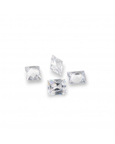 Gemma Cubic Zirconia Zircone Taglio Rettangolo 9x11mm 4pz-PIETRE DA CASTONE E ZIRCONI | Worldofjewel.com