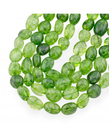 Cristallo Di Rocca Peridot Sasso Burattato 10-12mm-QUARZO TORMALINATO | Worldofjewel.com