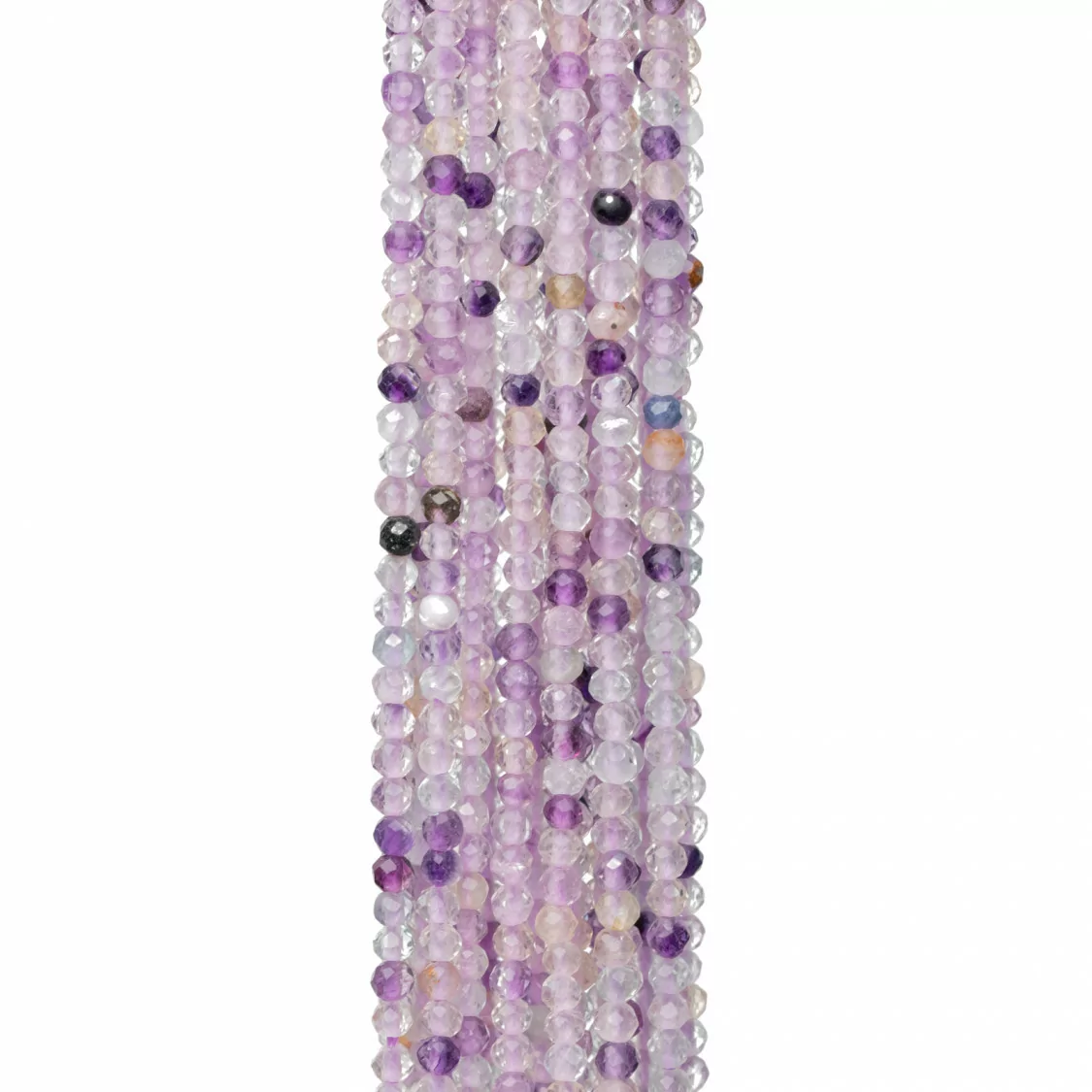 Fluorite Viola Chiaro Perlina Tonda Sfaccettata Diamond Cut 2,4mm-FLUORITE | Worldofjewel.com