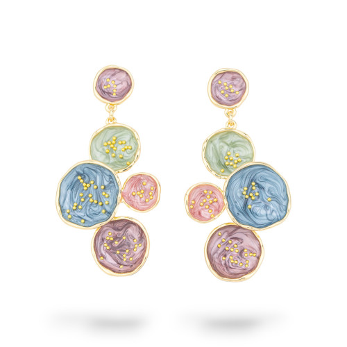 Enamelled Bijoux Earrings Isabella Collection 1 Pair