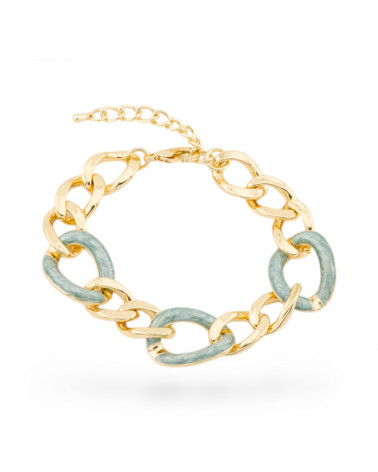 Bracciale Bijoux Smaltato Collezione Isabella 1pz Dorato MOD7-BRACCIALI BRONZO E OCCHIO DI GATTO | Worldofjewel.com