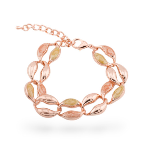 Enamelled Bijoux Bracelet Isabella Collection 1pc Rose Gold MOD5