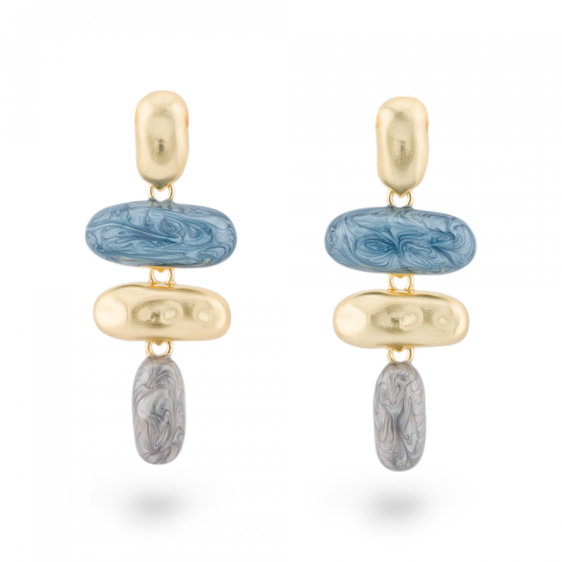 Orecchini Bijoux Smaltato Collezione Isabella 1 Coppia-BRONZO CRYSTAL | Worldofjewel.com