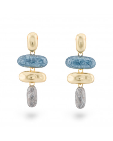 Orecchini Bijoux Smaltato Collezione Isabella 1 Coppia-BRONZO CRYSTAL | Worldofjewel.com