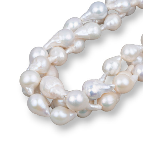 Baroque Teardrop River Pearls (ALB) 70-80gr Λευκό