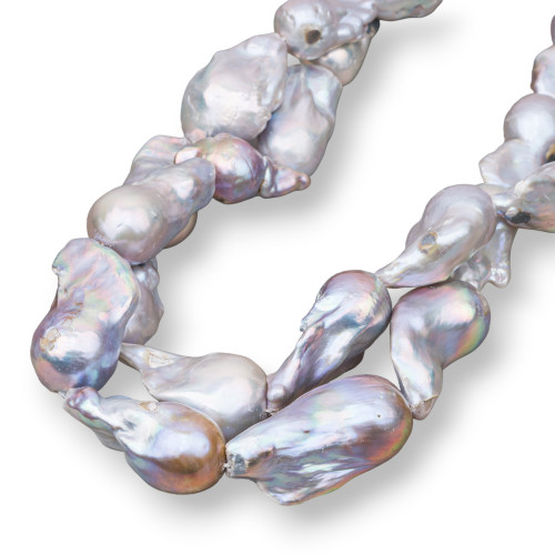 Baroque Teardrop River Pearls (AQL) 80-90gr Γκρι